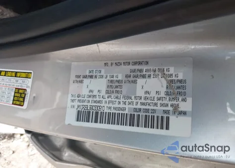2009 Mazda Mazda5 Touring from USA, damaged, VIN JM1CR29L990330910